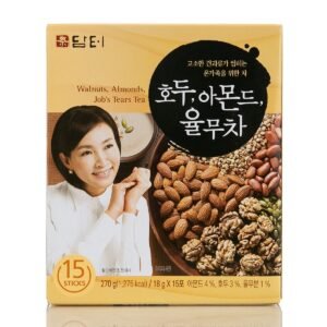 Damtuh Traditional Korean Tea Misugaru Walnut Almond Adlay Powder Drink Snack Meal Replacement - 15g x 50 Sticks