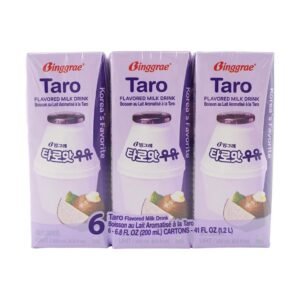 Taro Flavored Milk Drink,Korean Sweet and Creamy Beverage,6.76 fl oz*6 Packs【Trending on TikTok】