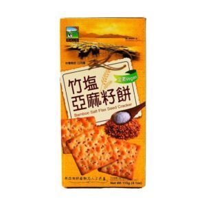 Bamboo Salt Vegetarian Flaxseed Biscuits, 115g